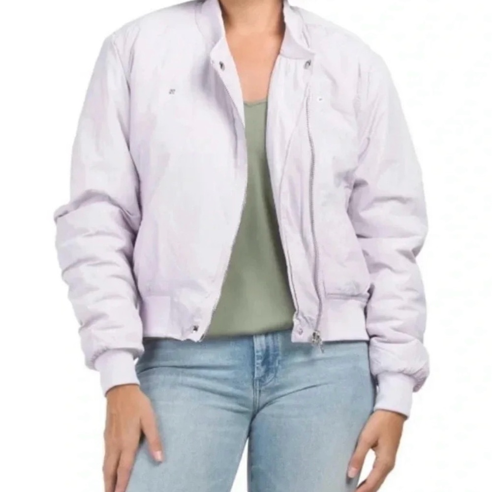Blank NYC Lavender Bomber Jacket